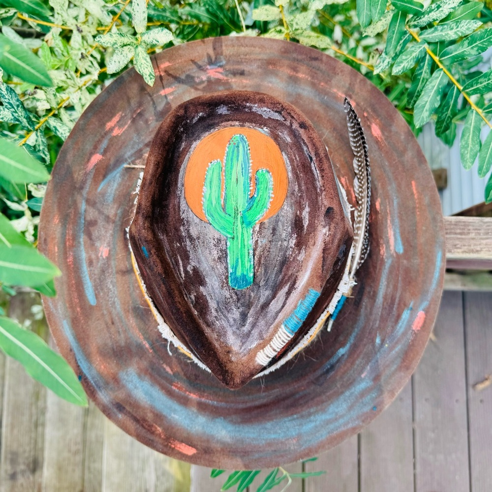 Resistol Fur Felt western cowboy hat distressed size 58  7 1/4